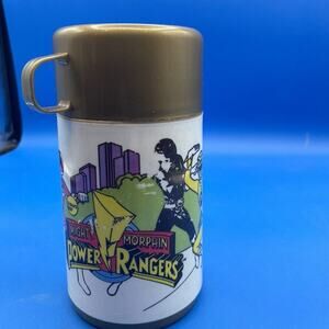 Vintage Aladdin Mighty Morphin Power Rangers Thermos 1995 Saban